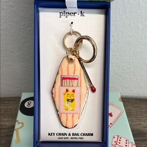 Piper K MatchBox | Maneki Neko - Lucky Fortune Cat Bag Charm ✨🐦‍🔥